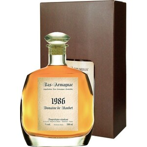 Арманьяк "Domaine de Haubet", Bas-Armagnac AOC, 1986, decanter with gift box, 0.7 л