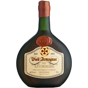 Арманьяк Gelas, "Vieil Armagnac des R.P. Cordeliers" VSOP, 0.7 л