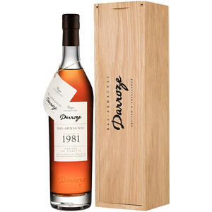Арманьяк Darroze, Bas-Armagnac "Chateau de Lahitte", 1981, wooden box, 0.7 л