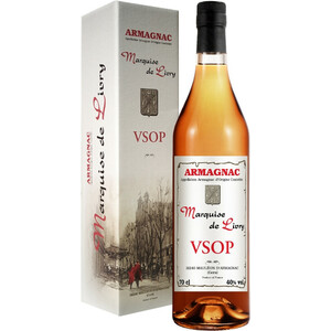 Арманьяк "Marquise de Livry" VSОР, Armagnac AOC, gift box, 0.7 л