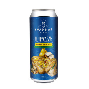 Пиво КУЛИNAR Штрудель ГРУША-ЯБЛОКО, Ж/Б 0,5 Л