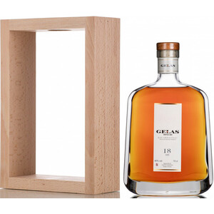 Арманьяк Gelas, Bas Armagnac 18 ans, in decanter & wooden case, 0.7 л