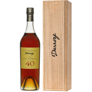Арманьяк Darroze, "Les Grands Assemblages" 40 ans d'age, Bas-Armagnac, wooden box, 0.7 л