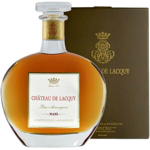 Арманьяк Chateau de Lacquy, Bas-Armagnac 30 Ans, carafe in gift box, 0.7 л