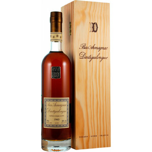 Арманьяк Dartigalongue, Bas Armagnac AOC, 1960, wooden box, 0.5 л