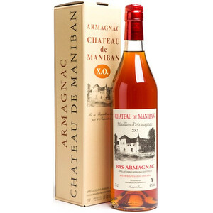 Арманьяк Castarede, "Chateau de Maniban" XO, Bas Armagnac AOC, gift box, 0.7 л