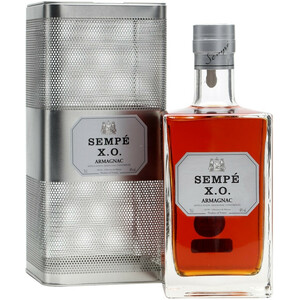 Арманьяк Armagnac "Sempe" XO, bottle "Cubic" & metal box, 0.7 л