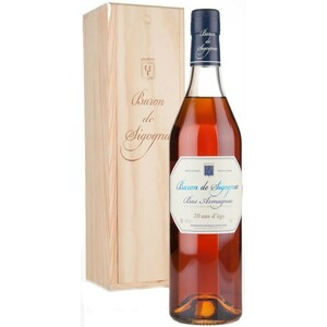 Арманьяк "Baron de Sigognac" 20 ans d'age, wooden box, 0.7 л