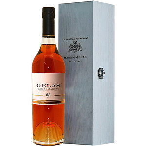 Арманьяк Gelas, Bas Armagnac 25 ans, wooden box, 0.7 л