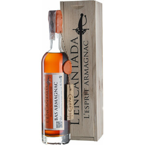 Арманьяк L'Encantada, "Domaine Le Sable", Armagnac AOC, 1974, wooden box, 0.5 л
