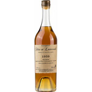 Арманьяк Fitte et Laterrade, Chateau de Castex d'Armagnac, Bas Armagnac AOC, 1959, 0.7 л