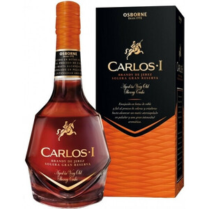 Бренди Osborne, "Carlos I" Solera Gran Reserva, gift box, 0.7 л