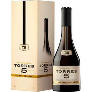 Бренди Torres 5 Solera Reserva, gift box, 0.7 л