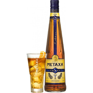 Бренди Metaxa 5* with a glass, 0.7 л