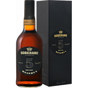 Бренди "Soberano" 5, gift box, 0.7 л