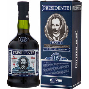 Ром "Presidente" 15 Anos, gift box, 0.7 л