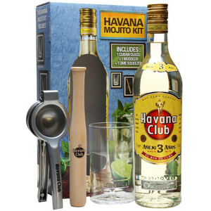 Ром "Havana Club" Anejo 3 years with mojito kit, 1 л