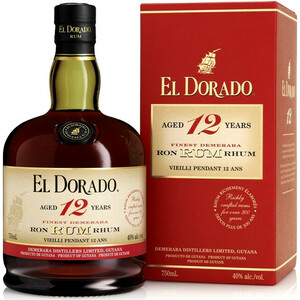 Ром "El Dorado" 12 Years Old, gift box, 0.7 л