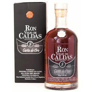 Ром "Viejo de Caldas" Carta de Oro 8 Years Old, gift box, 0.7 л
