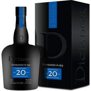 Ром "Dictador" 20 Years Old, gift box, 0.7 л