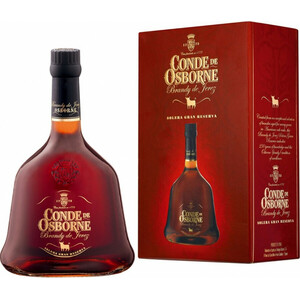 Бренди Conde de Osborne, Solera Gran Reserva, gift box, 0.7 л