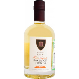 Бренди Atelje Vina Sapat, Rakija od Grozda Barrique, 2014, 0.75 л