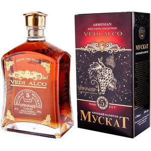 Бренди Vedi Alco, Muskat 5 Years, gift box, 0.7 л
