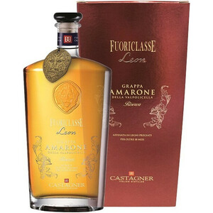 Граппа Castagner, "Fuoriclasse Leon" Amarone della Valpolicella Riserva, gift box, 0.7 л