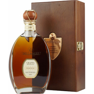 Граппа Dellavalle, Grappa Affinata in botti da Sauternes, 2004, gift box, 0.7 л
