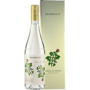 Граппа Marolo, Grappa di Barolo Bussia, gift box, 0.7 л