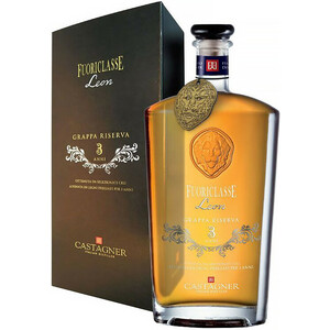 Граппа Castagner, "Fuoriclasse Leon" Riserva 3 Anni, gift box, 0.7 л