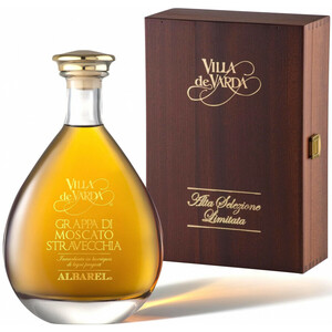 Граппа Villa de Varda, Grappa di Moscato Stravecchia "Albarel", wooden box, 0.7 л