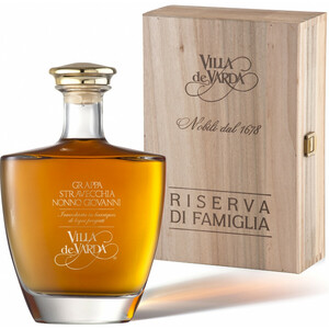 Граппа Villa de Varda, Grappa Stravecchia "Nonno Giovanni", wooden box, 0.7 л