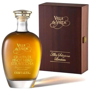 Граппа Villa de Varda, Grappa di Pinot Nero Stravecchia "Cortalta", wooden box, 0.7 л