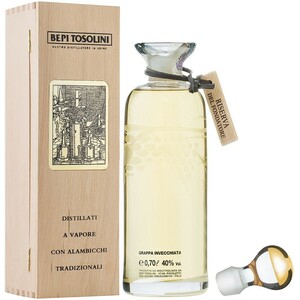 Граппа Bepi Tosolini, "Riserva del Fondatore" 20 Years Old, 1989, wooden box, 0.7 л