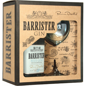 Джин "Barrister" Blue, gift box with glass, 0.7 л