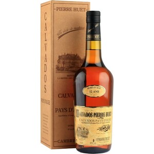 Кальвадос Calvados Pierre Huet, "Hors d'Age" 12 ans, Calvados Pays d'Auge AOC, gift box, 0.7 л