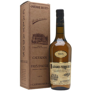Кальвадос Calvados Pierre Huet, Vieux Pays d'Auge AOC, gift box, 0.7 л