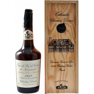 Кальвадос Eau-de-Vie de Cidre de Normandie, 1948, wooden box, 0.7 л