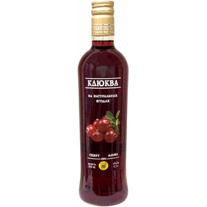 Ликер "Шуйская" клюквенная настойка, 0.5 л