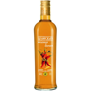 Ликер "Шуйская" Медовая с перцем, настойка горькая, 0.5 л