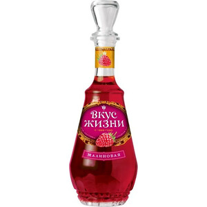 Ликер "Вкус жизни" Малиновая, Настойка сладкая, 0.5 л