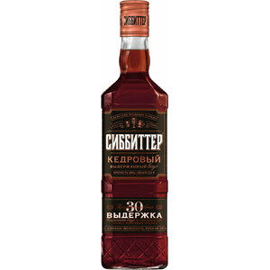 Ликер "Сиббиттер" Сибирский Специалитет, Кедровая выдержанная, настойка горькая, 0.5 л