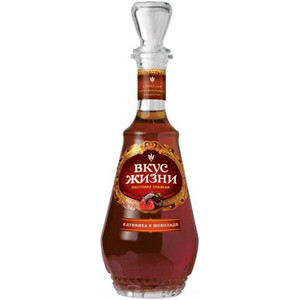Ликер "Вкус жизни" Клубника в шоколаде, настойка сладкая, 0.5 л