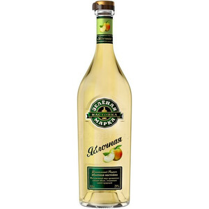 Ликер "Зеленая Марка" Яблочная, настойка сладкая, 0.5 л