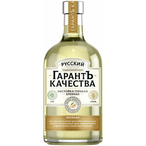 Ликер "Русский ГарантЪ Качества" Хренная, Настойка горькая, 0.5 л