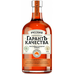 Ликер "Русский ГарантЪ Качества" Курага, Настойка сладкая, 0.5 л