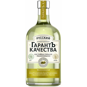 Ликер "Русский ГарантЪ Качества" Малосольная, Настойка горькая, 0.5 л