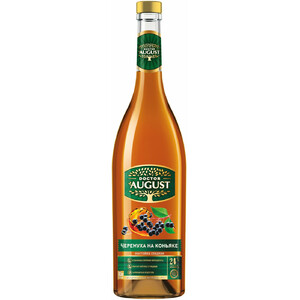 Ликер "Доктор Август" Черемуха на коньяке, настойка сладкая, 0.5 л