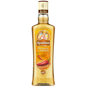 Ликер "Бульбашъ Медовая с перцем", настойка горькая, 0.7 л
